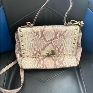 Michael kors Stylish Pink Snake Print Handbag